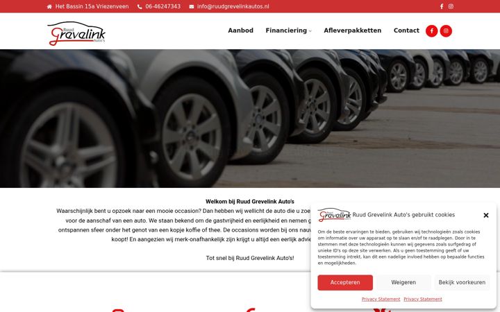 Screenshot of ruudgrevelinkautos.nl