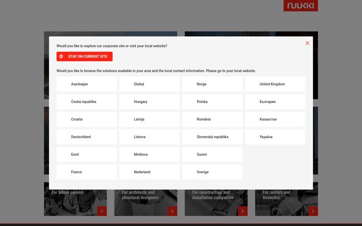 Screenshot of ruukki.com
