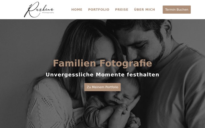 Screenshot of ruzhena-photography.de