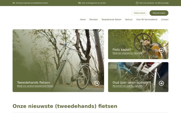 Ekrano kopija rv-servicedienst.nl