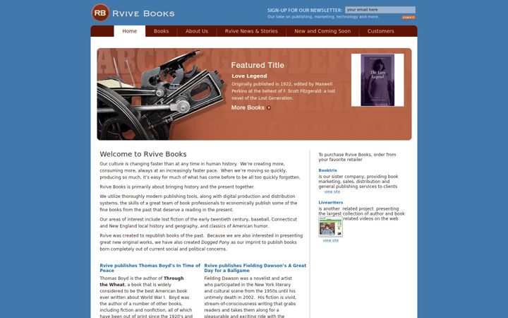 Screenshot of rvive.com