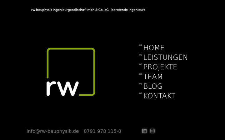 Screenshot van rw-bauphysik.de