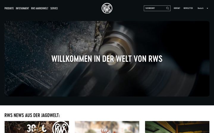 Screenshot of rws-ammunition.com