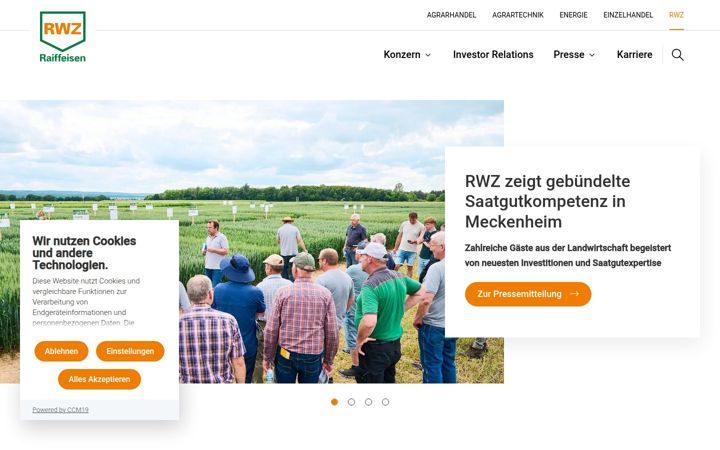 Screenshot of rwz.ag
