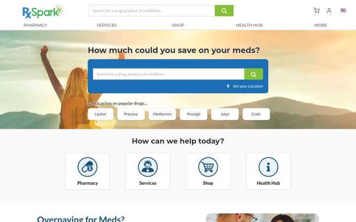Screenshot of rxspark.com