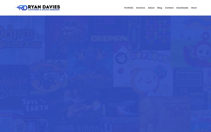 Skærmbillede af ryan-davies.co.uk