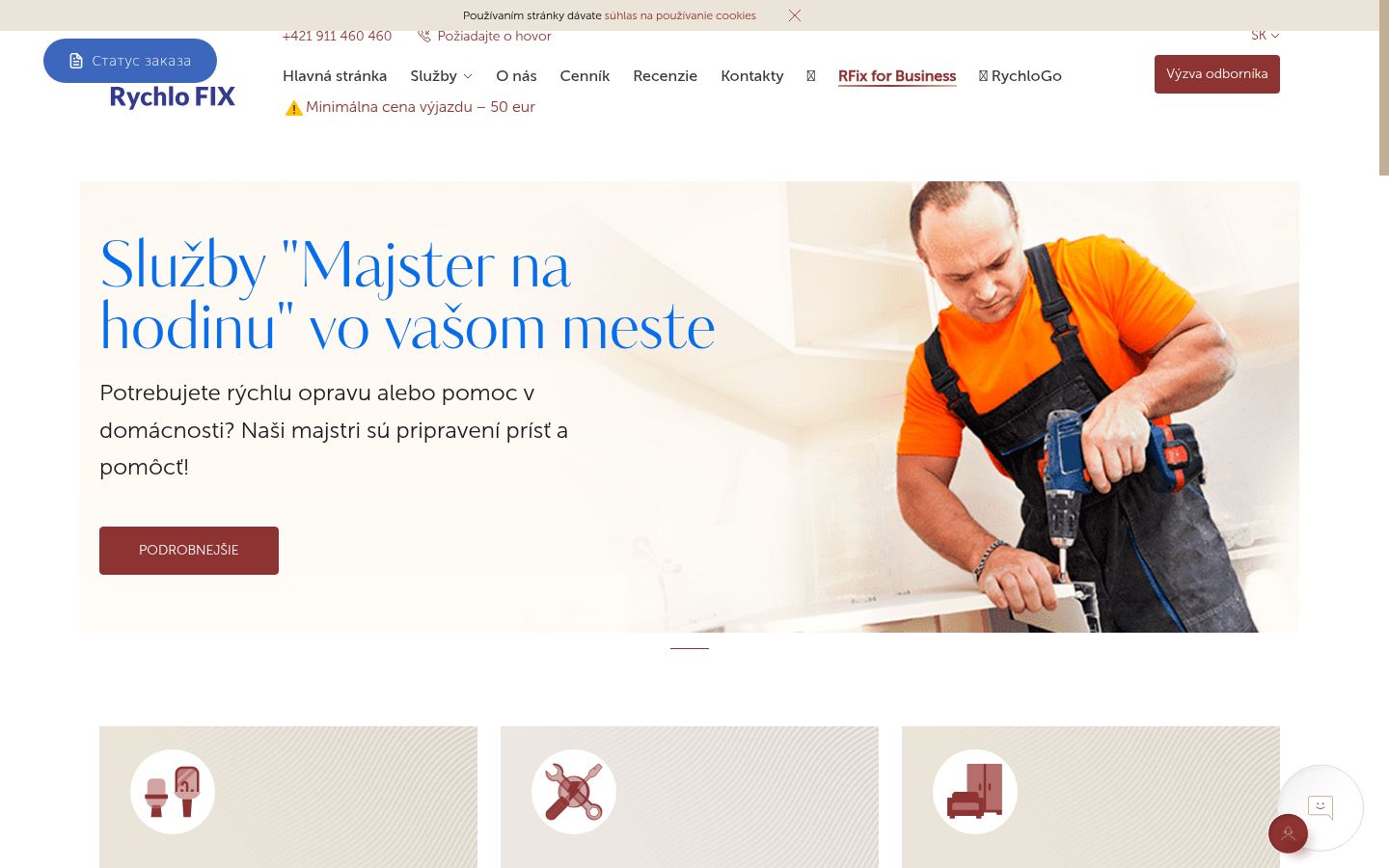 Snímek obrazovky baneru souhlasu zobrazeného před jakoukoli interakcí