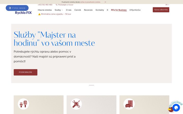 Screenshot of rychlofix.sk