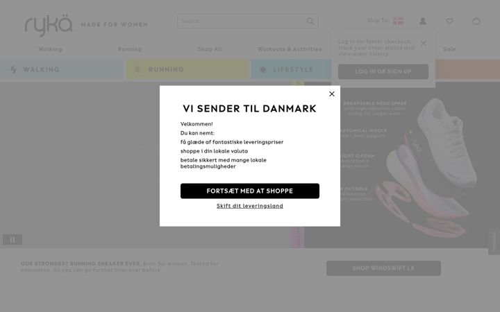 Screenshot di ryka.com