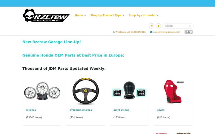 Screenshot of rzcreweurope.com