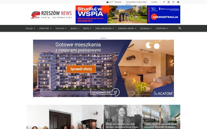 Screenshot of rzeszow-news.pl