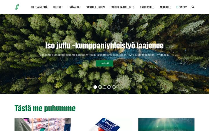 Screenshot of s-ryhma.fi