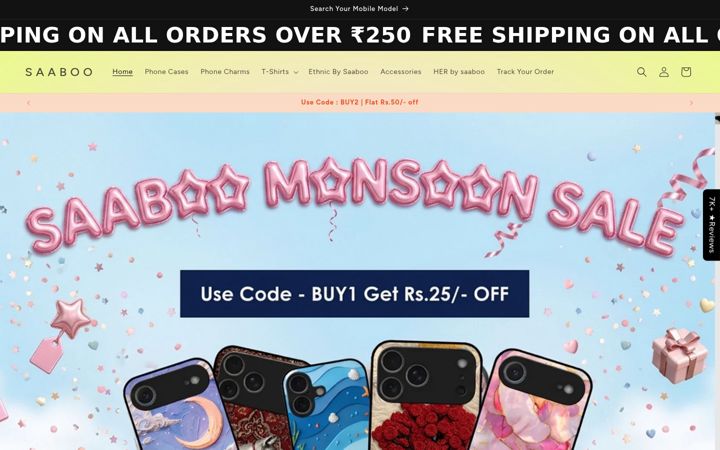 Screenshot of saaboo.com