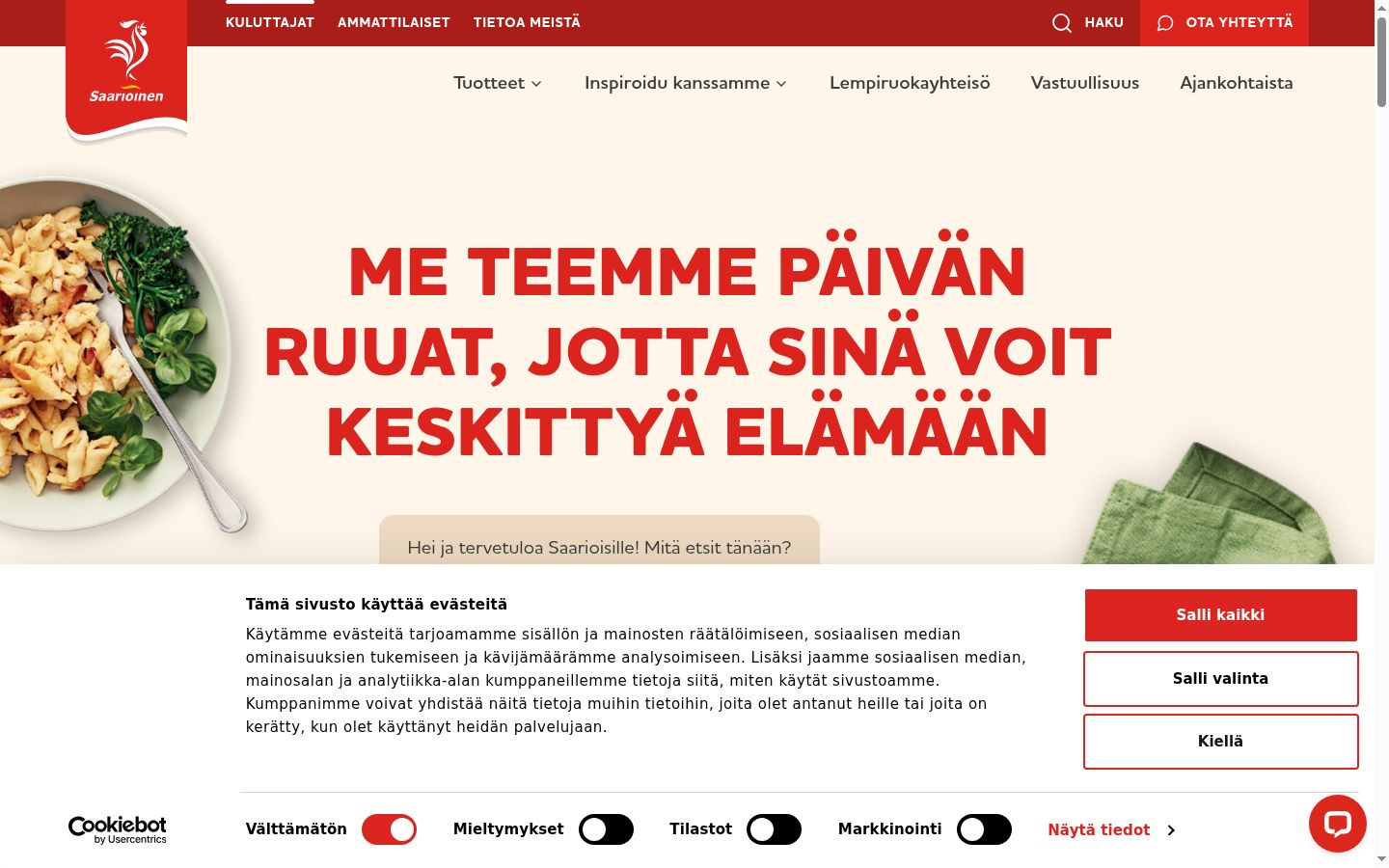 Zrzut ekranu banera zgody wyświetlanego przed jakąkolwiek interakcją