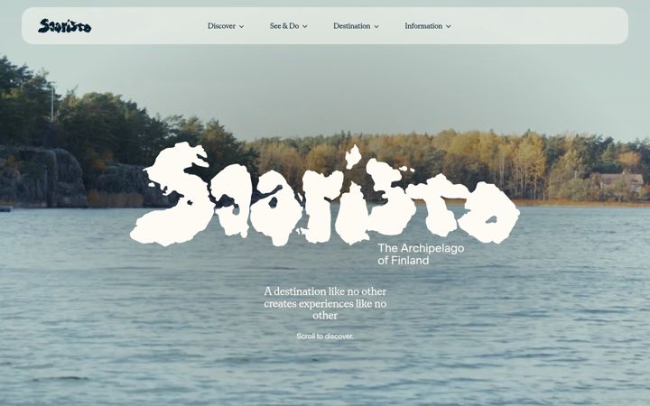 Zrzut ekranu saaristo.fi