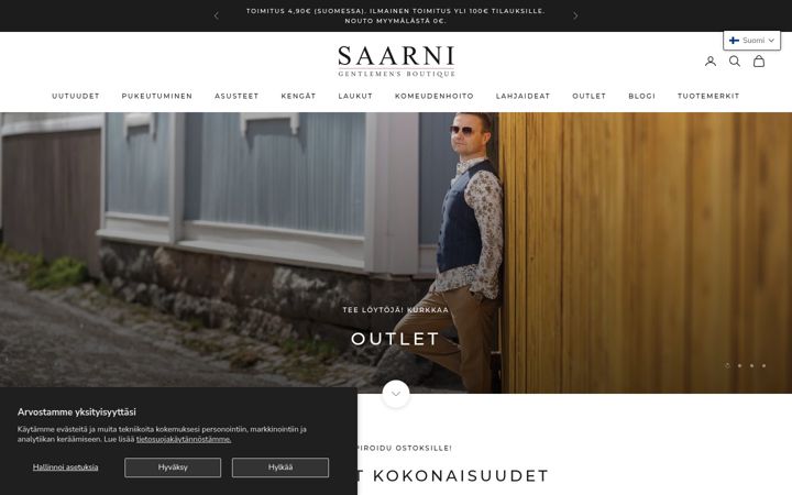 Screenshot of saarnigb.fi