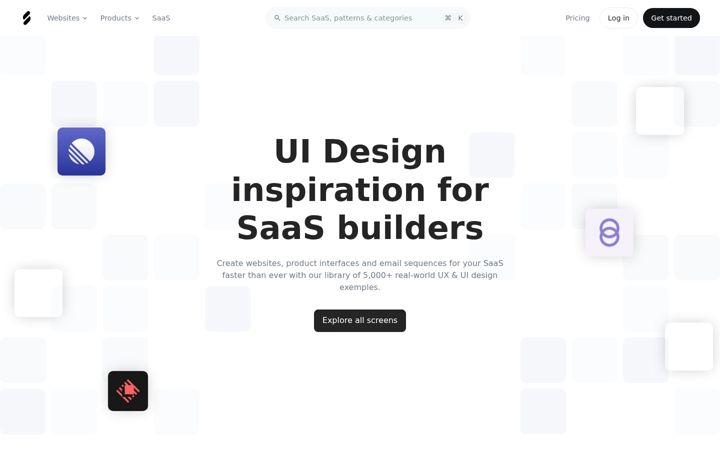 Screenshot of saasframe.io