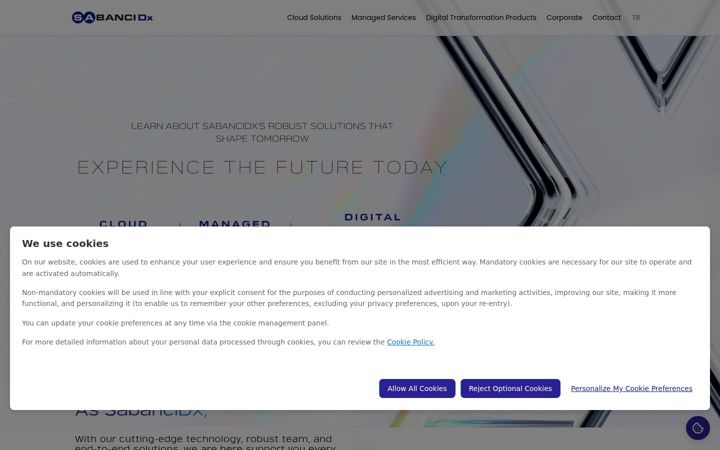 Screenshot of sabancidx.com
