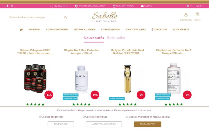 Screenshot of sabellecosmetics.com