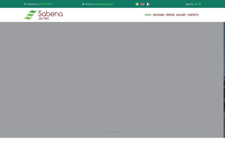 Screenshot van sabenacereali.it
