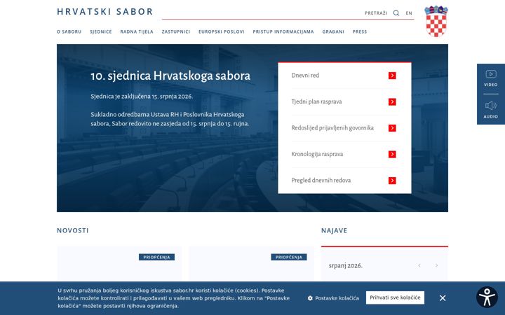 Screenshot ta' sabor.hr