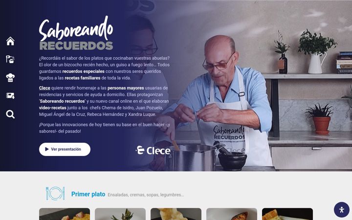 Screenshot of saboreandorecuerdos.es