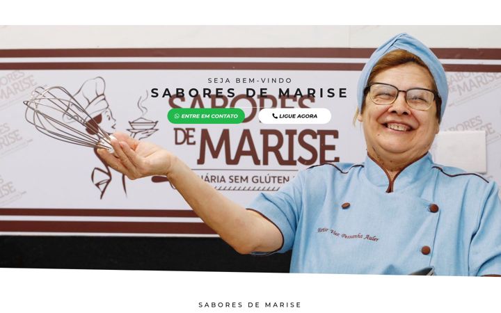 Screenshot of saboresdemarise.com.br