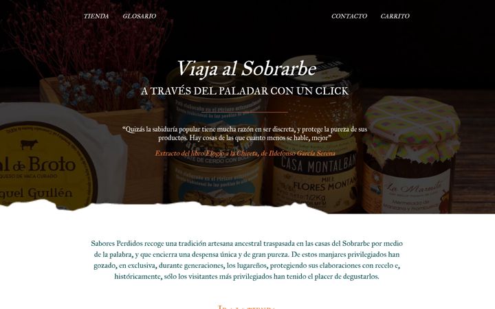 Screenshot of saboresperdidos.com