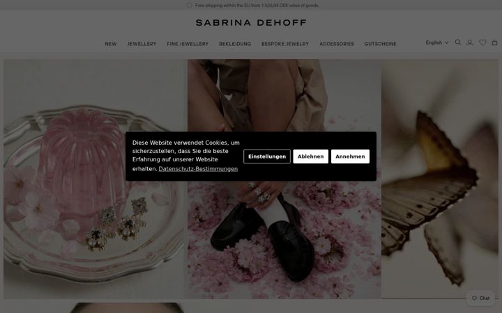 Screenshot of sabrinadehoff.com