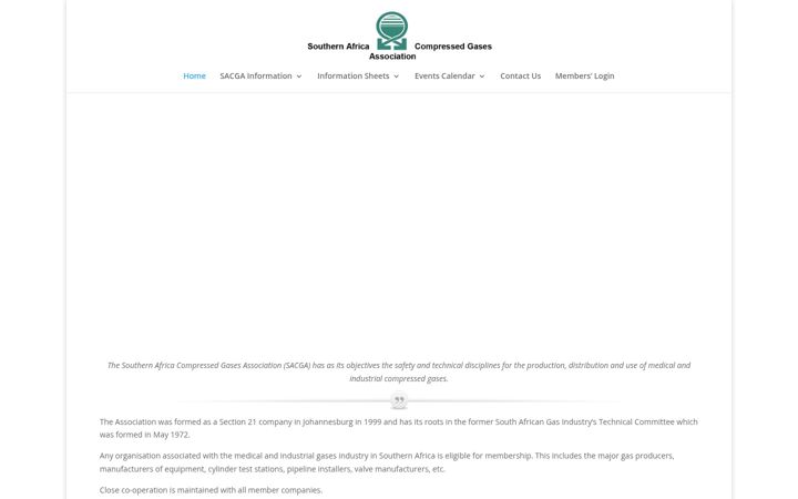 Screenshot di sacga.za.org