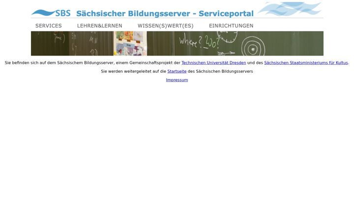 Screenshot of sachsen.schule