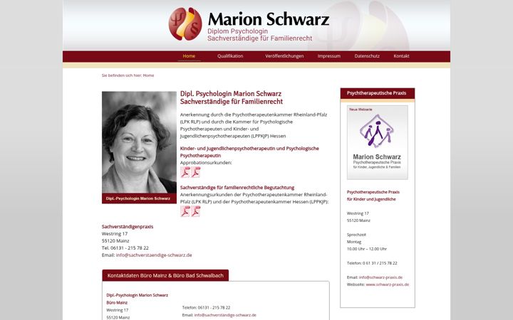 Screenshot of sachverstaendige-schwarz.de