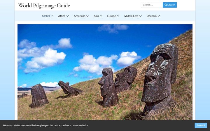 Screenshot of sacredsites.com