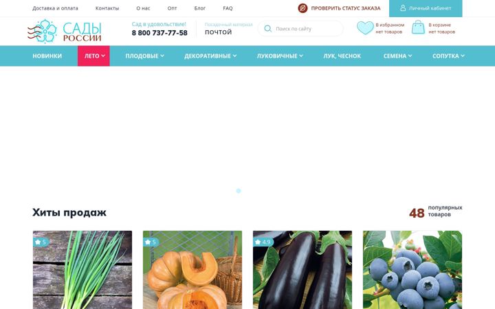 Screenshot of sad-i-ogorod.ru