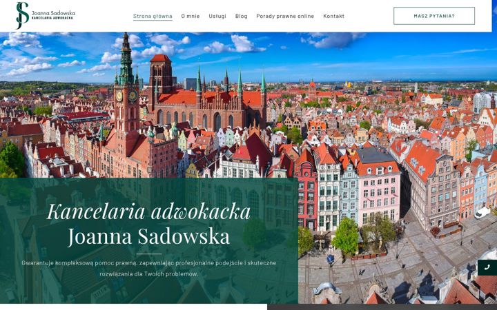 Zrzut ekranu sadowska-kancelaria.pl
