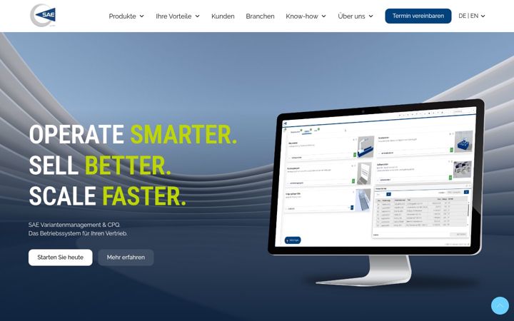 Posnetek zaslona sae-portal.de