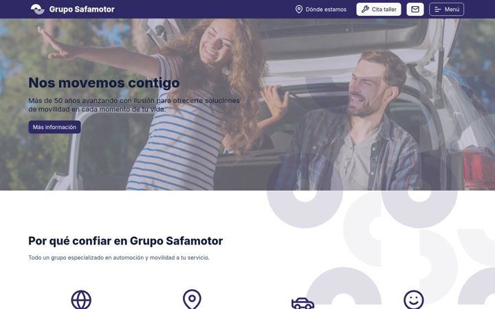 Screenshot of safamotor.com