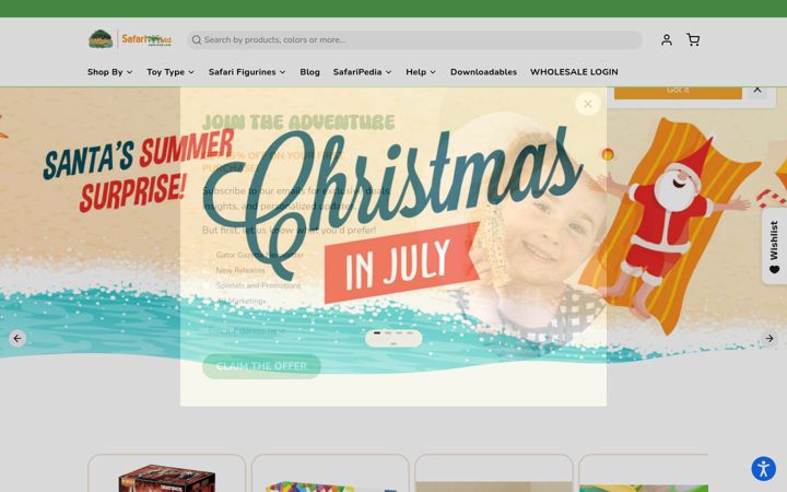 Screenshot of safariltd.com