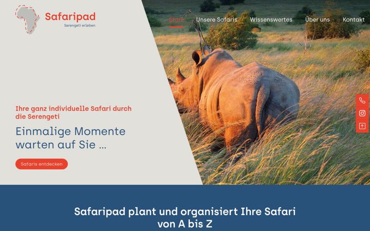 Skjermbilde av safaripad.de