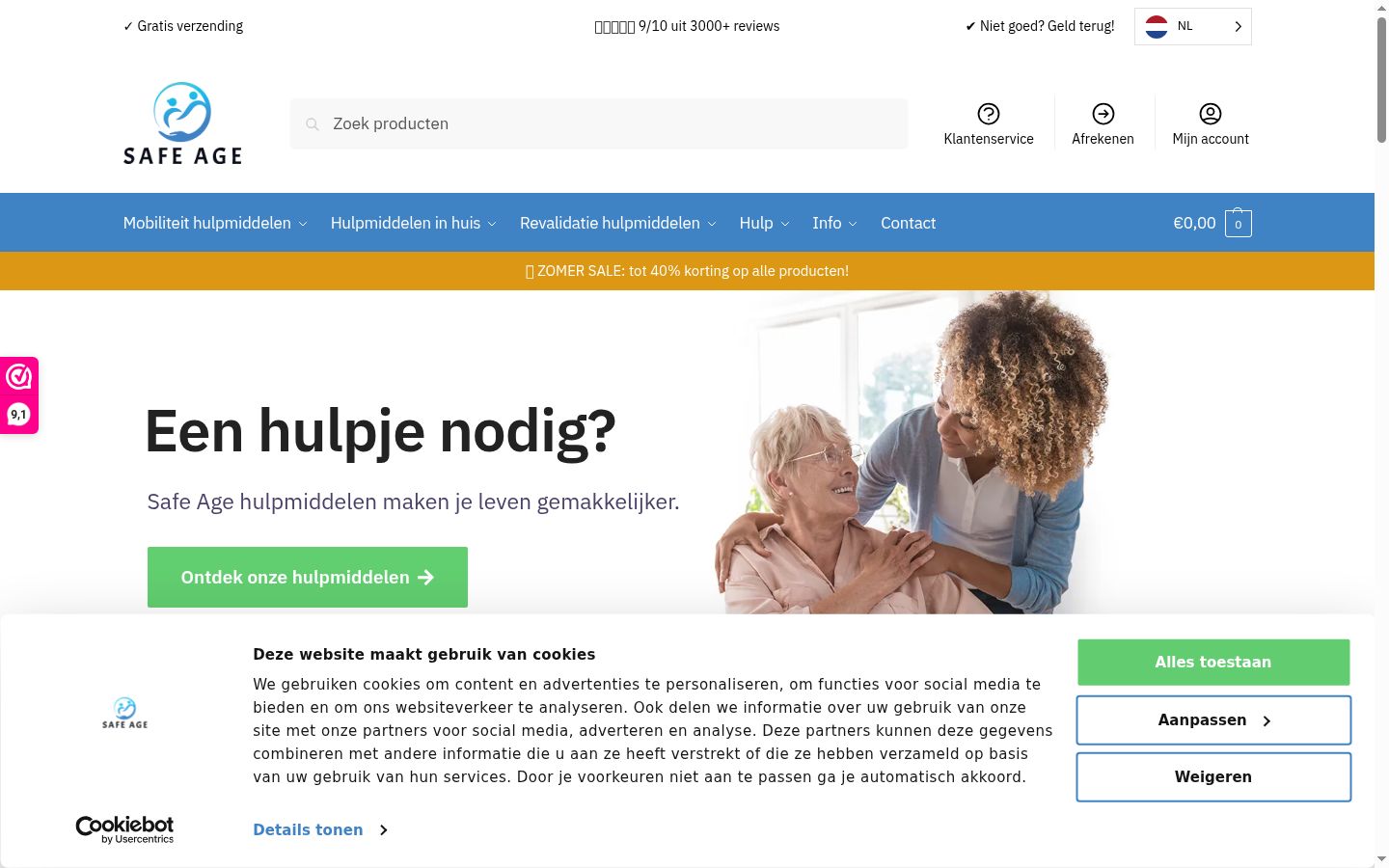 Ekraanipilt nõusolekubännerist, mida näidati enne mis tahes suhtlust
