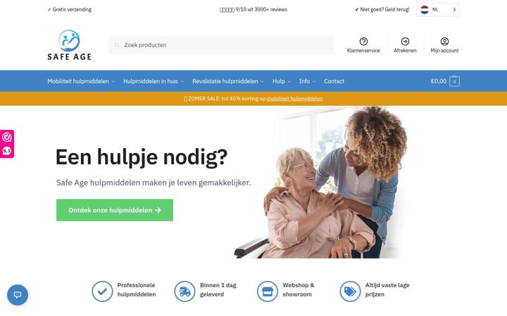 Snimka zaslona za safeage.eu