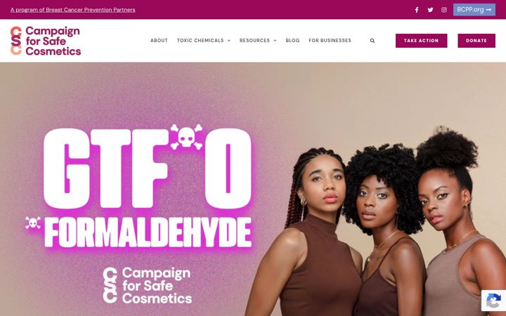 Screenshot of safecosmetics.org