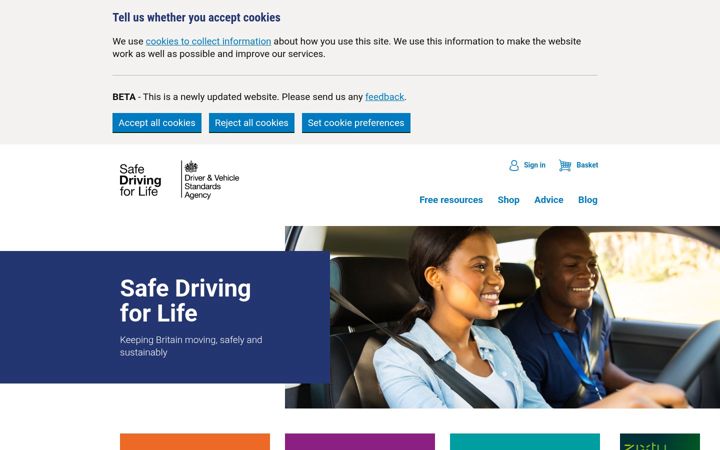 Screenshot of safedrivingforlife.info