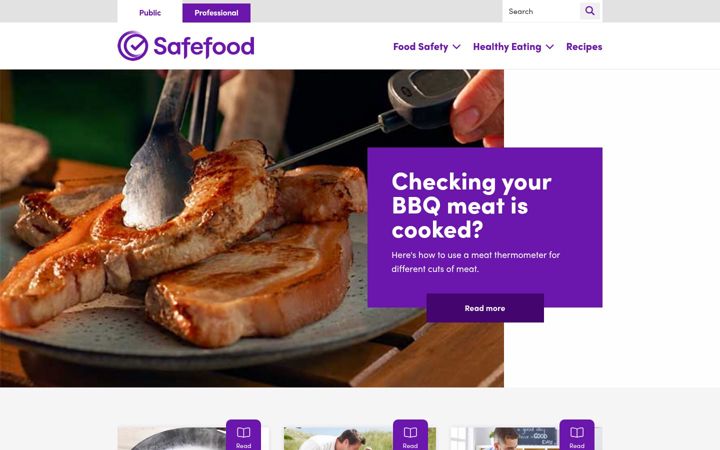 Screenshot of safefood.net