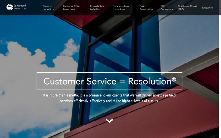 Screenshot of safeguardproperties.com
