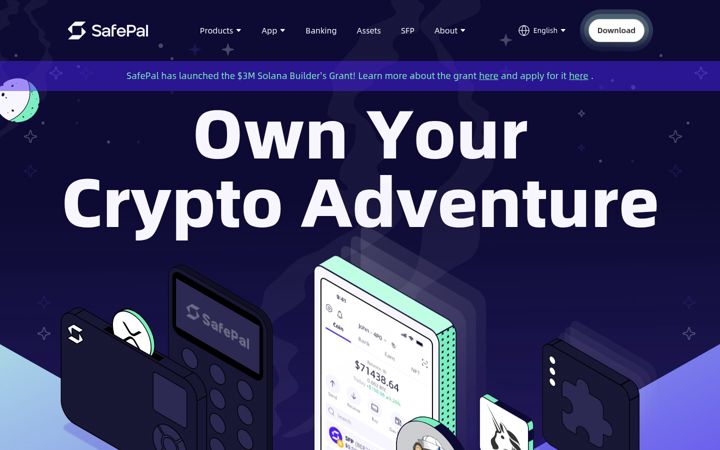 Screenshot of safepal.com