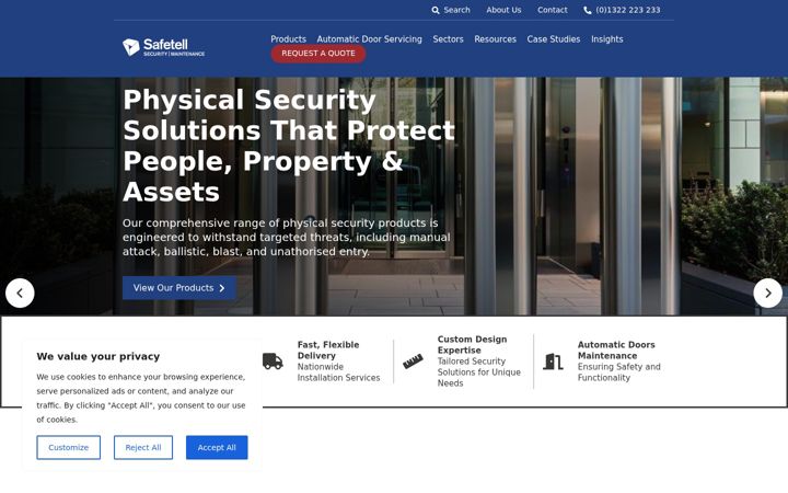 Screenshot of safetell.co.uk