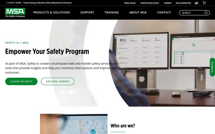 Screenshot of safetyio.com