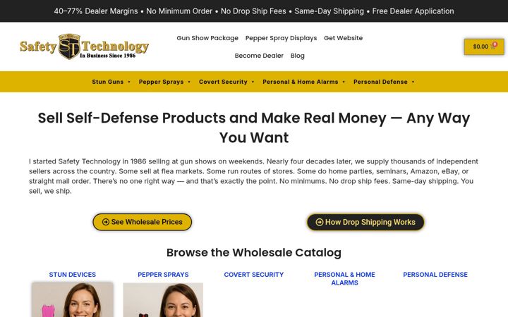 Screenshot ta' safetytechnology.com