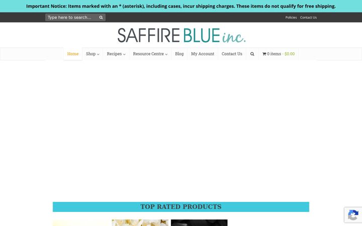 Screenshot of saffireblue.ca